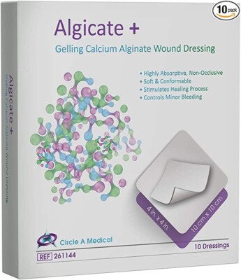 Algicate Gelling Calcium Alginate Wound Dressing 4