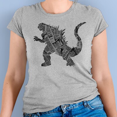 Kaiju Godzilla Monster Womens Tshirt  -image