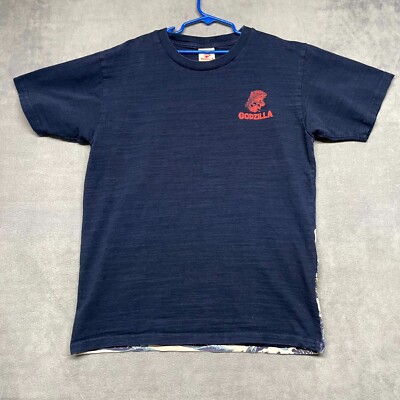 Godzilla x Hokusai Ukiyo E Men's T-Shirt Men's Medium Multicolor Graphic Print-image