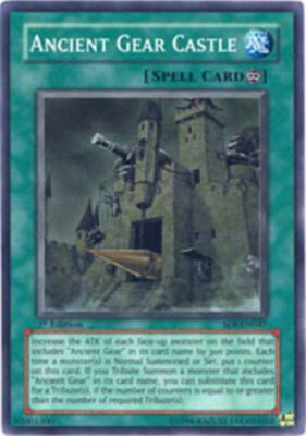 Ancient Gear Castle - SOI-EN047 - Super Rare - 1st Edition NM YuGiOh!  Booster S-image