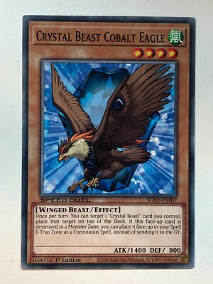 Yu-Gi-Oh! Speed Duel GX: Duel Academy Crystal Beast Cobalt Eagle SGX1-ENF07 NM/M-image