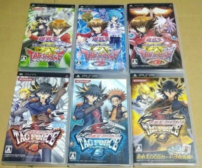 YU-GI-OH! Duel Monsters GX 1 2 3 5D's Tag Force 4 5 6 PSP Lot 6 set used Japan-image