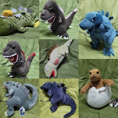 8 Pcs. Godzilla Gamera All Jumbo Size Plush​ Toys New w/ hang-tag & No tag-image
