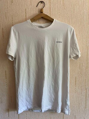 BIKKEMBERGS T Shirt Mens M White Short Sleeve Crew Neck Cotton rrp 120€-image