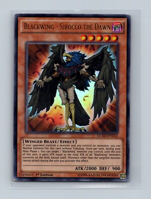 LC5D-EN112 Blackwing - Sirocco The Dawn Ultra Rare 1st Edition NM Yugioh Card-image