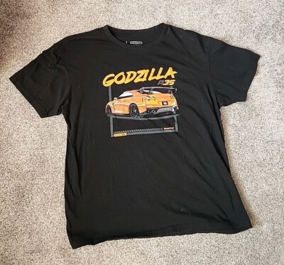 Tuner Cult Godzilla Nissan Skyline R32 Skyline Nismo T-Shirt Large Black JDM -image