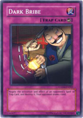 Yugioh! HP Dark Bribe - GX04-EN002 - Super Rare - Limited Edition Heavily Played-image
