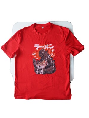 Godzilla Unisex Medium Red T-Shirt Godzilla  New-image