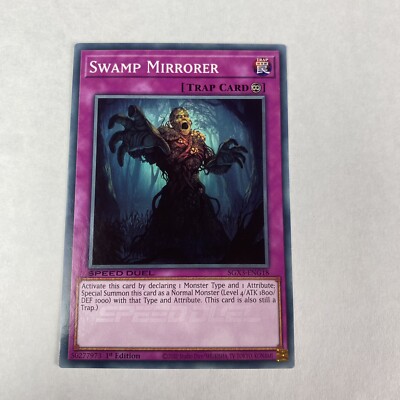 Yugioh Swamp Mirrorer sgx3-eng18 Speed Duel GX Duelists of Shadows 1st Edition-image