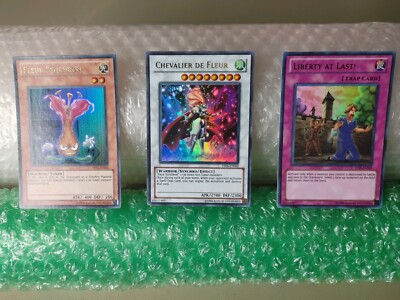 2005 Yugioh Promo Set Chevalier De Fleur- Fleur Synchron- Liberty At Last!-image