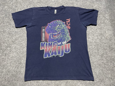King of Kaiju Shirt Category Ten Blue Medium USA Made Godzilla King Kong-image