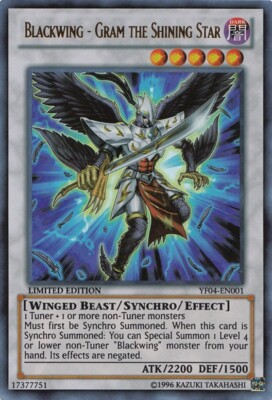 Blackwing - Gram the Shining Star - YF04-EN001 - Ultra Rare - Limited Edition NM-image