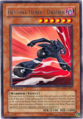 Destiny Hero - Dasher - POTD-EN017 - Rare - Unlimited Edition DMG YuGiOh!  Boost-image