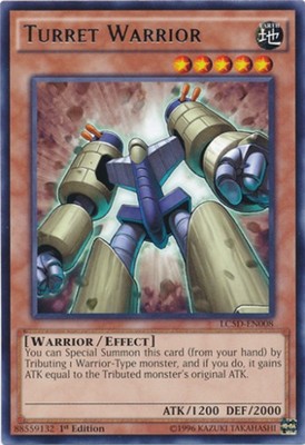 Turret Warrior - LC5D-EN008 - Rare - 1st Edition Lightly Played Legendary Collec-image
