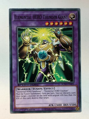 Yu-Gi-Oh! Speed Duel GX: Duel Academy Elemental HERO Thunder Giant SGX1-ENA22-image