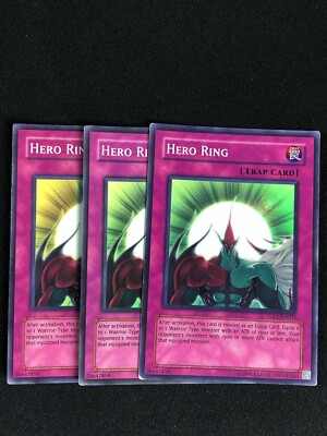 YUGIOH HERO RING GX1-EN003 SUPER PLAY/EDGEWARE X3-image