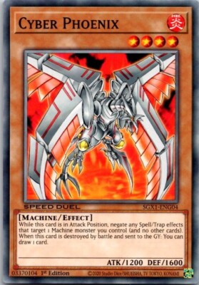 Cyber Phoenix SGX1-ENG04 Speed Duel GX: Duel Academy Box 1st Edition-image