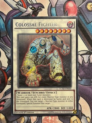 Colossal Fighter LC5D EN030 Secret Rare 1st Edition YuGiOh Card -image