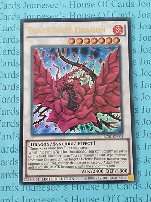 Black Rose Dragon LC05-EN004 Ultra Rare Yu-Gi-Oh Card Limited New-image