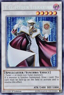 Yu-Gi-Oh! T.G. Hyper Librarian LC5D-EN211 1st Edition Secret Rare NM-image