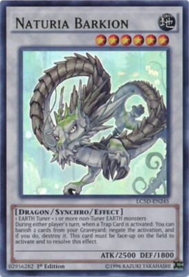 Yugioh! LP Naturia Barkion - LC5D-EN245 - Ultra Rare - 1st Edition Lightly Playe-image