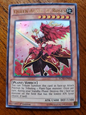 Yugioh Queen Angel of Roses LC5D-EN096 Ultra Rare Holo - LP - Free S/H in US-image
