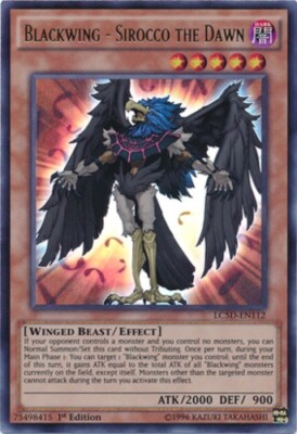 Yugioh! MP Blackwing - Sirocco the Dawn - LC5D-EN112 - Ultra Rare - 1st Edition -image