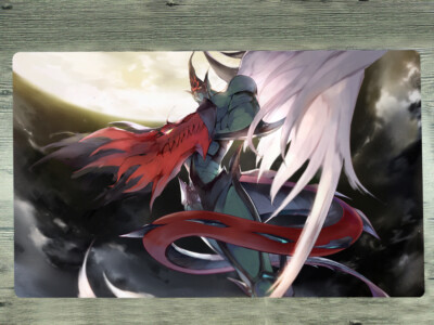 Anime Playmat YGOmat GX TCG CCG Mat Elemental Hero Flame Wingman Card Game Mat-image