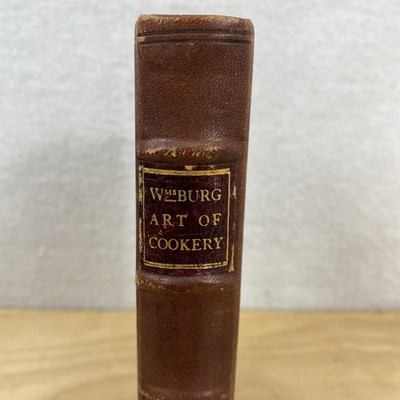 The WIlliamsburg Art of Cookery 1939 Leather Bound Book  cookbook.-image