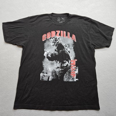Japanese Godzilla T-Shirt Adult XL Black Retro Monster Classic Graphic Movie-image