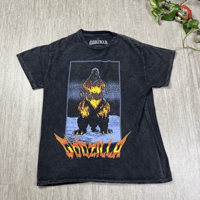 Godzilla Vs Destroyah Shirt Adult M Short Sleeve Gray Graphic Tee Double Sided-image