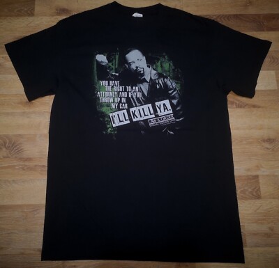 Vintage OG 00s Law & Order Special Victims Unit I'll Kill Ya 2011 Promo T Shirt -image
