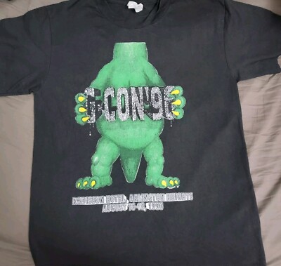 Rare Vintage 90s Godzilla King Of Monsters G-Con 1996 G-Fest Convention Shirt S-image