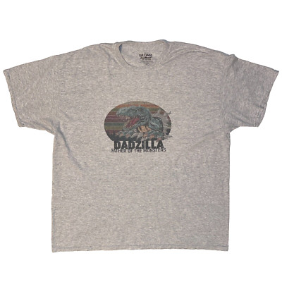 Funny Dad Shirt Dadzilla Father Of The Monsters Godzilla Parody Tshirt 2XL-image