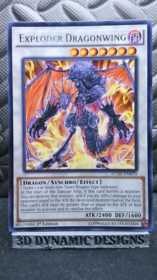 | Yugioh Exploder Dragonwing LC5D-EN070 1st Edition Rare NM- 🔥 |-image