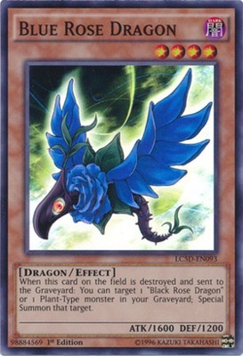 Blue Rose Dragon - LC5D-EN093 - Super Rare - 1st Edition Near Mint Legendary Col-image