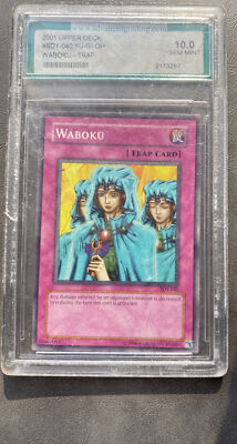 WABOKU Trap 1st Ed YU-GI-OH 2001 Upper Deck Card - WCG 10 (Gem-Mt)!-image