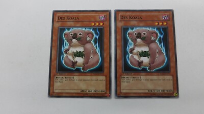2x  DES KOALA MONSTER  5DS2-EN011  1ST EDITION COMMON YUGIOH  NM-image