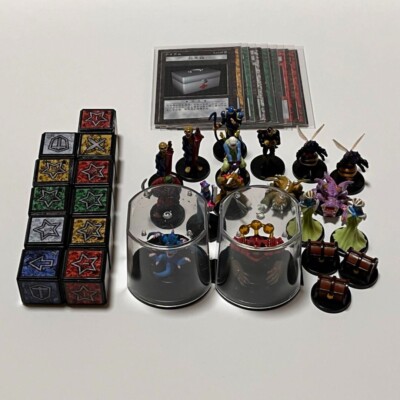 Dungeon Dice Monsters Set of 19 Figures, 11 Dice, 8 Cards from japan F/S-image