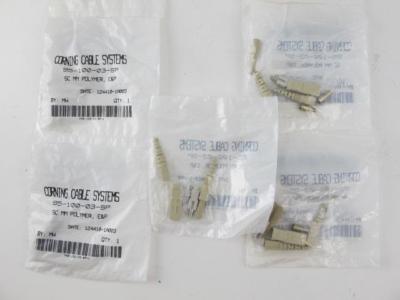 Lot of 10 Corning 95-100-03-SP SC MM Polymer E&P Pretium Fiber Connector NEW-image