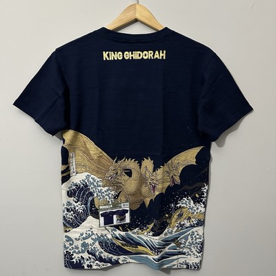Godzilla King Ghidorah Toho T Shirt Japan Exclusive NWT Size Medium Navy Blue-image