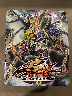 YuGiOh Collectible Tin 2010 5D's Dragon Knight Draco-equiste Tin Only (NO CARDS)-image