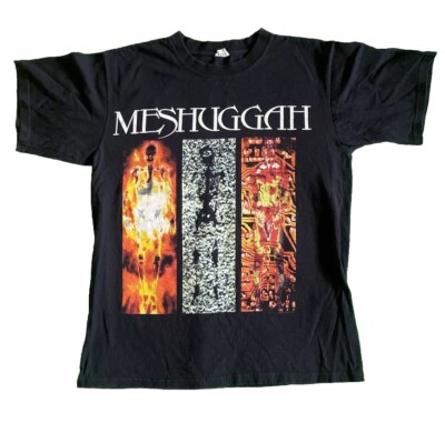 Vtg Meshugga T Shirt Med. Y2K Destroy Erase Improve Metal Band gojira Periphery-image