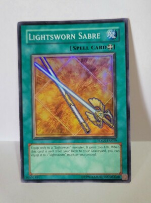 YUGIOH LIGHTSWORN SABRE TDGS-EN059 SUPER LIGHT PLAYED -image