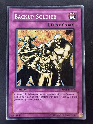 Backup Soldier 5DS1-EN035 Yu-Gi-Oh! Light Play 1st Edition -image