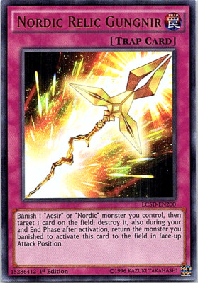 Nordic Relic Gungnir LC5D-EN200 Yu-Gi-Oh! Light Play 1st Edition-image