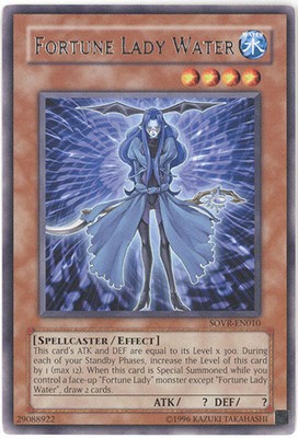 Yu-Gi-Oh Card - SOVR-EN010 - FORTUNE LADY WATER (rare) - NM-image