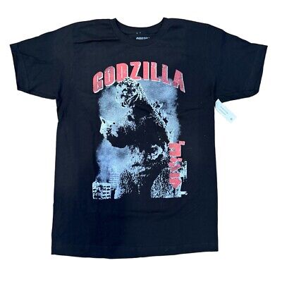 New Godzilla Official Black Short Sleeve Graphic Tee Godzilla M Japanese Monster-image