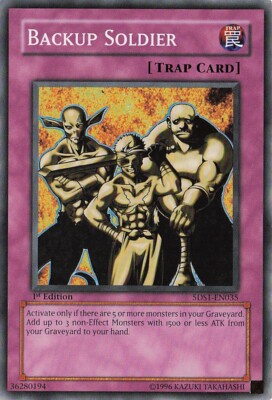 Yu-Gi-Oh! Backup Soldier 5DS1-EN035 Common 1st Edition LP-image