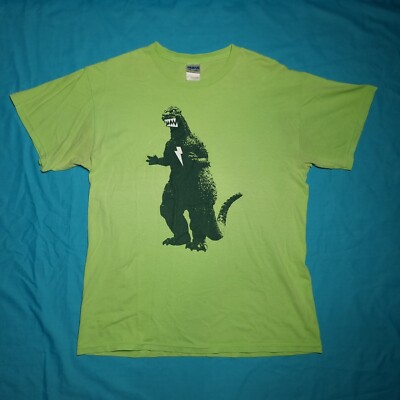 Coopers Alive 2010 Music Festival T-shirt Green Medium Godzilla-image